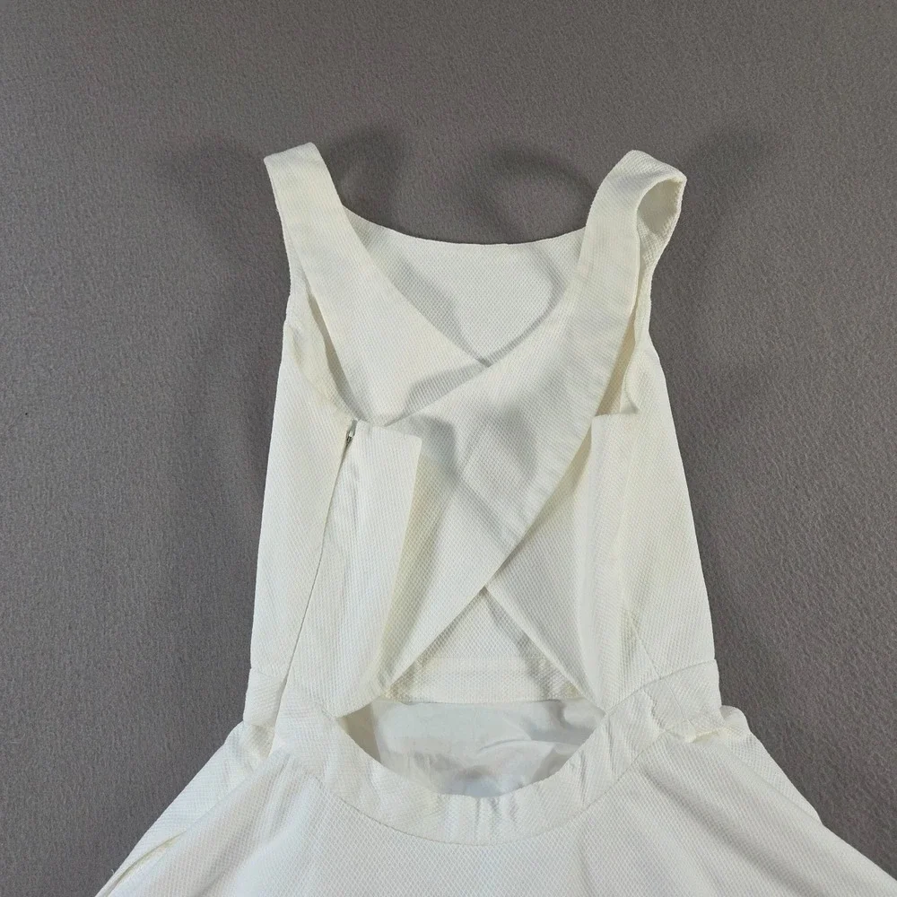 Polo Ralph Lauren Dress Girls 16 XL White Flare Racer Back Sleeveless Midi